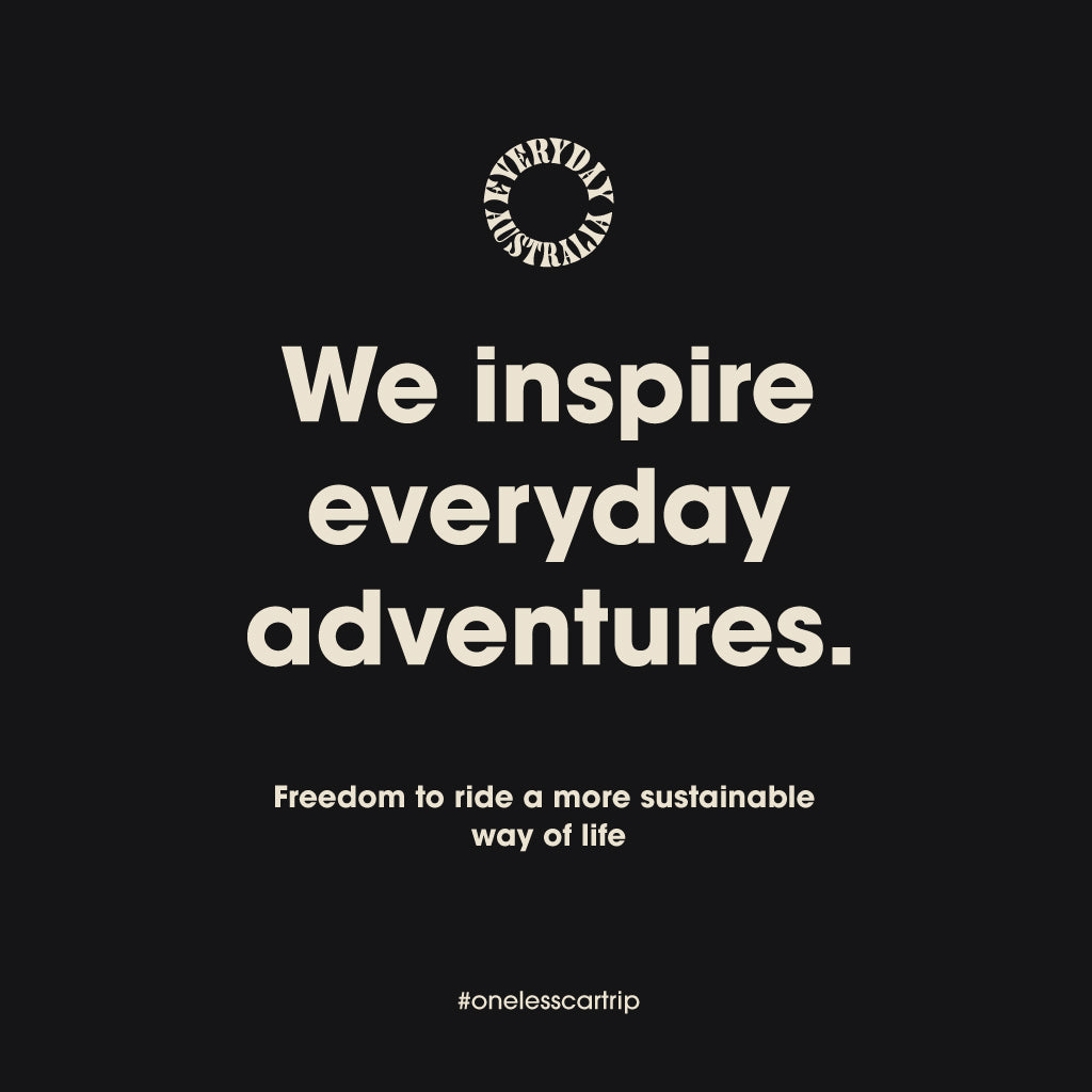 We Inspire everyday adventures. Freedom to ride a more sustainable way of life #onelesscartrip